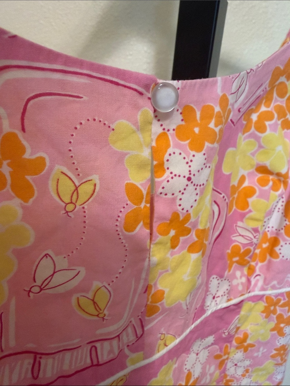 Lilly Pulitzer đ»Pink Floral Sundress with Orange & Yellow Blooms - Picture 2 of 12